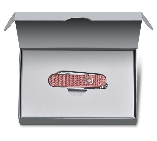 Нож перочинный Victorinox Classic Precious Alox (0.6221.405G) 58мм 5функц. розовый подар.коробка