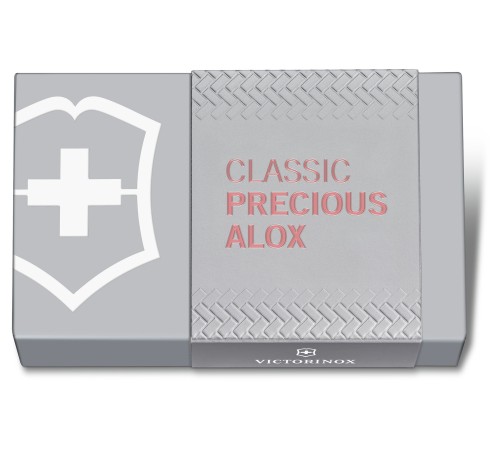 Нож перочинный Victorinox Classic Precious Alox (0.6221.405G) 58мм 5функц. розовый подар.коробка