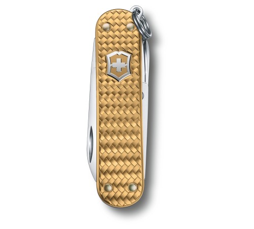 Нож перочинный Victorinox Classic Precious Alox (0.6221.408G) 58мм 5функц. золотистый подар.коробка Нож перочинный Victorinox Classic Precious Alox (0.6221.408G) 58мм 5функц. золотистый подар.коробка