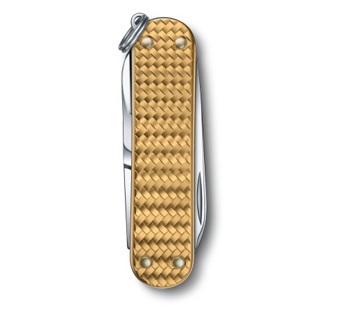 Нож перочинный Victorinox Classic Precious Alox (0.6221.408G) 58мм 5функц. золотистый подар.коробка Нож перочинный Victorinox Classic Precious Alox (0.6221.408G) 58мм 5функц. золотистый подар.коробка