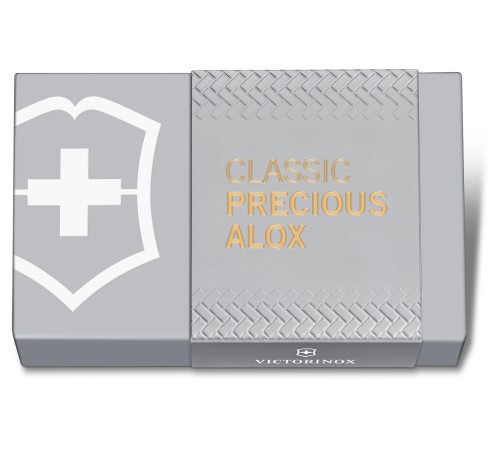 Нож перочинный Victorinox Classic Precious Alox (0.6221.408G) 58мм 5функц. золотистый подар.коробка Нож перочинный Victorinox Classic Precious Alox (0.6221.408G) 58мм 5функц. золотистый подар.коробка
