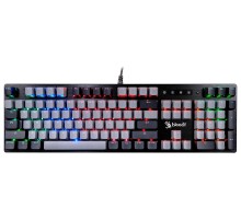 Клавиатура A4Tech Bloody B828N механическая серый/черный USB Multimedia for gamer LED