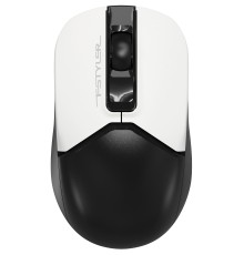 Мышь A4Tech Fstyler FB12 белый/черный оптическая (1200dpi) беспроводная BT/Radio USB (3but)