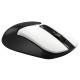 Мышь A4Tech Fstyler FB12 белый/черный оптическая (1200dpi) беспроводная BT/Radio USB (3but)
