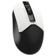 Мышь A4Tech Fstyler FB12 белый/черный оптическая (1200dpi) беспроводная BT/Radio USB (3but)