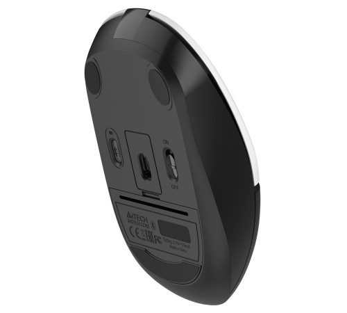 Мышь A4Tech Fstyler FB12 белый/черный оптическая (1200dpi) беспроводная BT/Radio USB (3but) Мышь A4Tech Fstyler FB12 белый/черный оптическая (1200dpi) беспроводная BT/Radio USB (3but)