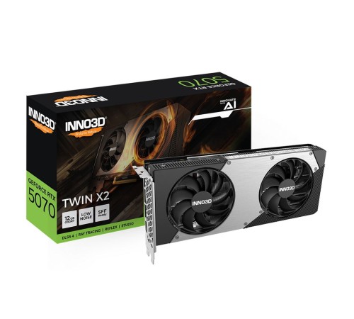 Видеокарта INNO3D RTX 5070 TWIN X2 12GB GDDR7 192bit 3xDP HDMI 3FAN RTL