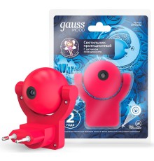 Ночник Gauss DIY0032 пластик розовый