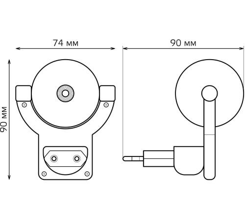 Ночник Gauss DIY0032 пластик розовый Ночник Gauss DIY0032 пластик розовый