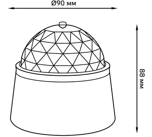 Ночник Gauss DIY0021 пластик белый Ночник Gauss DIY0021 пластик белый