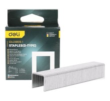 Набор скоб для степлера 1000 шт (Тип D) Deli DL238015-1 (10 х 11,3 х 1,2мм)
