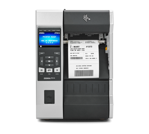 Принтер этикеток Zebra TT ZT610; 4", 203 dpi, Euro and UK cord, Serial, USB, Gigabit Ethernet, Bluetooth 4.0, USB Host, Rewind, Color Touch, ZPL (ZT61042-T2E0200Z) Принтер этикеток Zebra TT ZT610; 4", 203 dpi, Euro and UK cord, Serial, USB, Gigabit Ethernet, Bluetooth 4.0, USB Host, Rewind, Color Touch, ZPL (ZT61042-T2E0200Z)