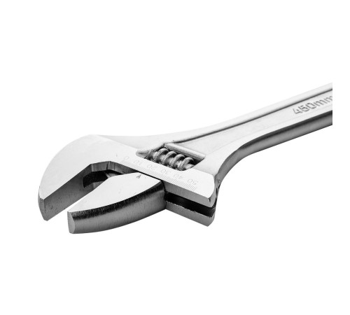 OEM Разводной ключ Deli DL018A  450мм, диапазон регулировки 0-55мм, инструментальная сталь, хромированная отделка oem