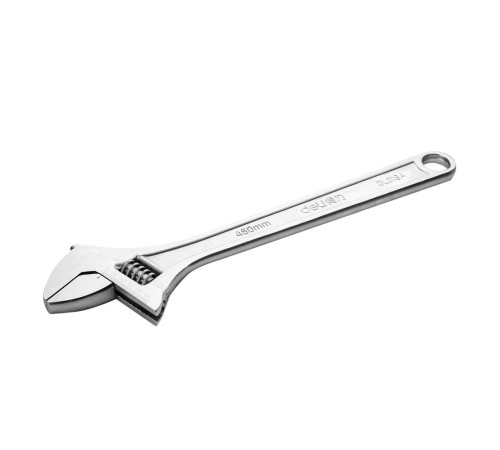 OEM Разводной ключ Deli DL018A  450мм, диапазон регулировки 0-55мм, инструментальная сталь, хромированная отделка oem