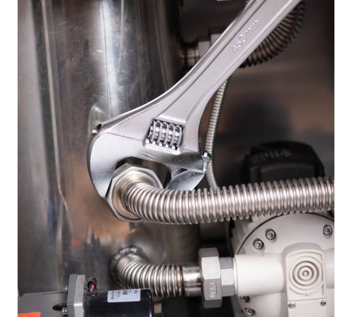 OEM Разводной ключ Deli DL018A  450мм, диапазон регулировки 0-55мм, инструментальная сталь, хромированная отделка oem