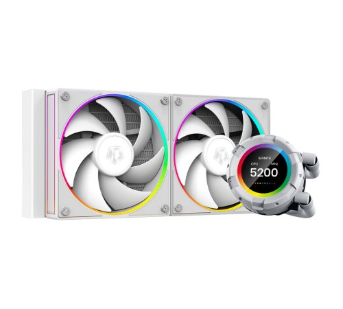 Вентилятор ID-Cooling SL240 WHITE /LCD SCREEN /300W /all Intel /all AMD Вентилятор ID-Cooling SL240 WHITE /LCD SCREEN /300W /all Intel /all AMD