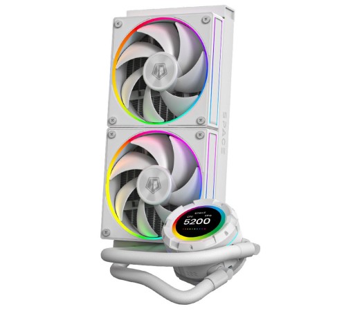 Вентилятор ID-Cooling SL240 WHITE /LCD SCREEN /300W /all Intel /all AMD Вентилятор ID-Cooling SL240 WHITE /LCD SCREEN /300W /all Intel /all AMD