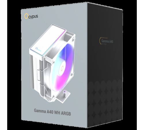 Кулер для процессора Ocypus Gamma A40 WH ARGB (Gamma-A40-WH1AAWN00X-GL) Кулер для процессора Ocypus Gamma A40 WH ARGB (Gamma-A40-WH1AAWN00X-GL)