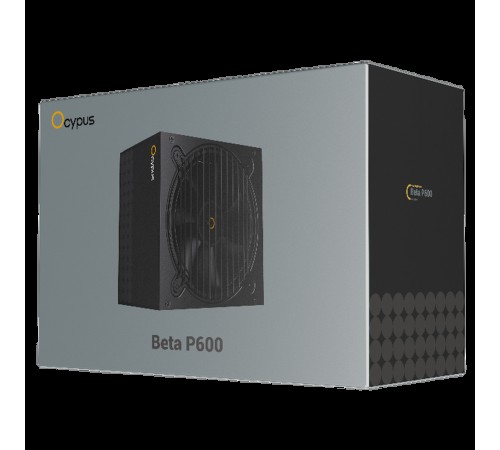 Блок питания 600W Ocypus Beta P600 BK (ATX, APFC, 20+4 pin, 120mm fan, PCI-E 6+2Px2, 3xSATA) (Beta-P600-N1HDBK024X-EU)