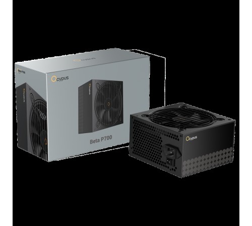 Блок питания 700W Ocypus Beta P700 BK (ATX, APFC, 20+4 pin, 120mm fan, PCI-E 6+2Px2, 3xSATA) (Beta-P700-N1HDBK024X-EU)