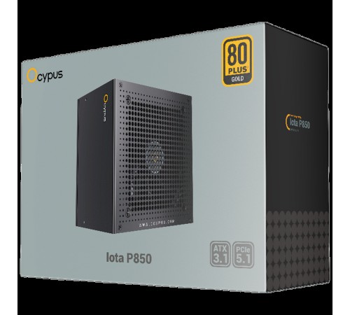 Блок питания 850W Ocypus Iota P850 (ATX, 80+ Gold, APFC, 20+4 pin, 120mm fan, PCI-E 6+2Px3, 8xSATA) (Iota-P850-G1FFBK024X-EU)