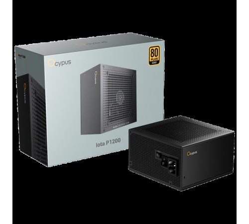 Блок питания 1200W Ocypus Iota P1200 (ATX, 80+ Gold, APFC, 20+4 pin, 120mm fan, PCI-E 6+2Px3, 8xSATA) (Iota-P1200-G1FFBK024X-EU)