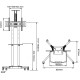 Стойка для телевизора Arm Media PT-STAND-12 черный 32"-70" макс.55кг напольный фиксированный