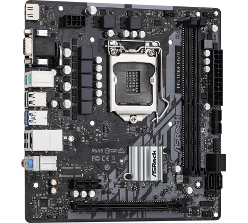 Материнская плата Asrock H510M-HVS R2.0 Soc-1200 Intel H510 2xDDR4 mATX AC`97 8ch(7.1) GbLAN+VGA+HDMI