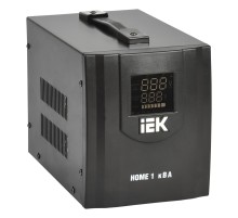 Стабилизатор напряжения IEK Home 1кВА однофазный черный (IVS20-1-01000)