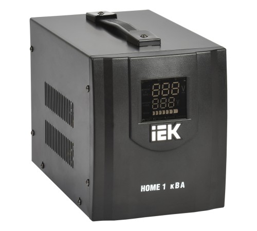 Стабилизатор напряжения IEK Home 1кВА однофазный черный (IVS20-1-01000) Стабилизатор напряжения IEK Home 1кВА однофазный черный (IVS20-1-01000)