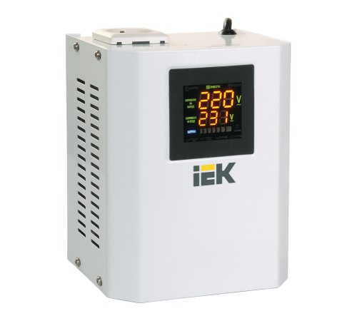Стабилизатор напряжения IEK Boiler 0.5кВА однофазный белый (IVS24-1-00500) Стабилизатор напряжения IEK Boiler 0.5кВА однофазный белый (IVS24-1-00500)