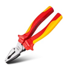 OEM Диэлектрические комбинированные плоскогубцы Deli DL512007  180мм, сталь Cr-V, сертификат VDE для работ под напряжением до 1000 В oem