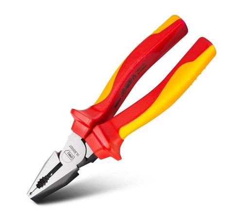 OEM Диэлектрические комбинированные плоскогубцы Deli DL512007  180мм, сталь Cr-V, сертификат VDE для работ под напряжением до 1000 В oem