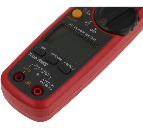 Клещи токоизмерительные RGK CM-10 цифр. измер.ток:переменный/постоянный красный/черный (776417)