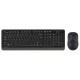 Клавиатура + мышь A4Tech Fstyler FG1012 клав:черный/серый мышь:черный USB беспроводная Multimedia