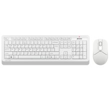 Клавиатура + мышь A4Tech Fstyler FG1012 клав:белый мышь:белый USB беспроводная Multimedia