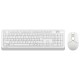 Клавиатура + мышь A4Tech Fstyler FG1012 клав:белый мышь:белый USB беспроводная Multimedia