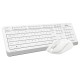Клавиатура + мышь A4Tech Fstyler FG1012 клав:белый мышь:белый USB беспроводная Multimedia