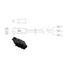 Кабель FSP 4WV0002501GP,  Power cable DC 3m Для блока питания FSP800-20FL
