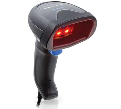 Сканер штрикода Datalogic QuickScan QD2590, Kit, 2D Mpixel Imager, USB/RS-232/Wedge Multi-Interface, Black (Kit includes Scanner, USB Cable 90A052258 and Stand STD-AUTFLX-QD25-BK) (QD2590-BKK1S)