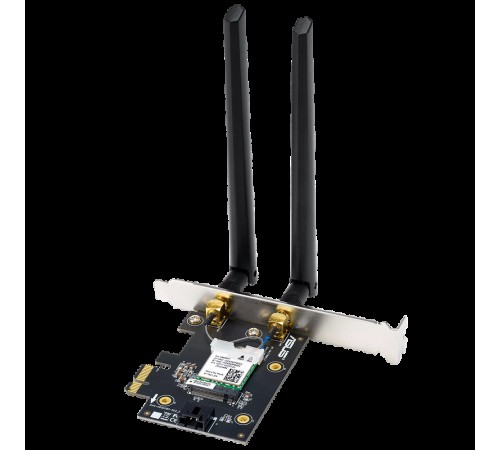 Сетевой адаптер ASUS PCE-BE6500 WiFi 7 Bluetooth 5.4 2882+2882+688Mbps 6GHz/5GHz/2.4GHz