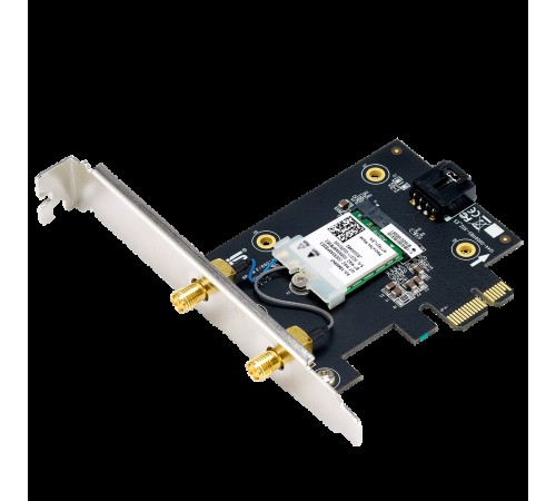 Сетевой адаптер ASUS PCE-BE6500 WiFi 7 Bluetooth 5.4 2882+2882+688Mbps 6GHz/5GHz/2.4GHz