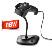 Сканер штрихкодов DS2208 USB черный с подставкой Zebra DS2208-SR7U2100SGW