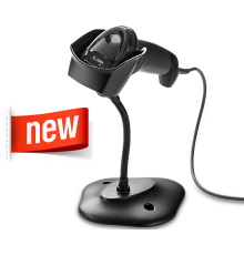 Сканер штрихкодов DS2208 USB черный с подставкой Zebra DS2208-SR7U2100SGW