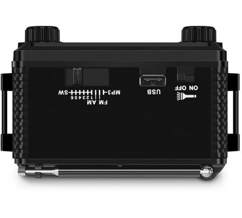 Радиоприемник портативный Sven SRP-355 черный USB SD/microSD