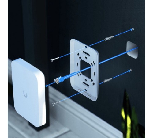 Точка доступа Wi-Fi Ubiquiti UniFi 7 AP In-Wall 2,4+5 ГГц, Wi-Fi 7, 2х2 MU-MIMO, 3х 2.5G RJ45 Точка доступа Wi-Fi Ubiquiti UniFi 7 AP In-Wall 2,4+5 ГГц, Wi-Fi 7, 2х2 MU-MIMO, 3х 2.5G RJ45