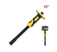 Зубило плоское с протектором Deli DL6312 25х19х305мм, двухкомпонентная рукоять