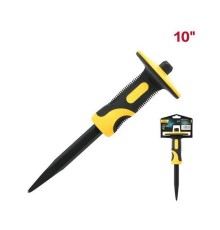 Зубило пикообразное с протектором Deli DL6410 4х16х305мм, двухкомпонентная рукоять