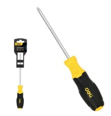 Отвертка Torx Deli DL6310015T T15x100мм сталь Cr-V, двухкомпонентная прорезиненная рукоять