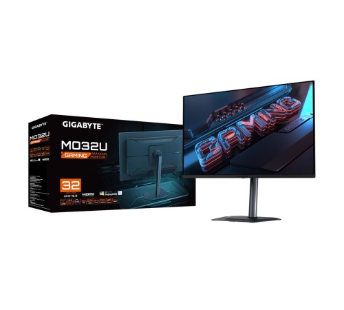 Монитор 31.5" Gigabyte MO32U Black  (31,5 " OLED, 3840 x 2160,165Hz, 2xHDMI 2.1, DP 1.4, 3xUSB 3.2, USB Type-C, 0,03 ms,178°/178°, 250 cd/m, 1,5 М:1 )